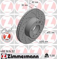 Диск гальмівний ПЕРЕДН SPORT Z MB G-CLASS 230-500 95- 400.3614.52