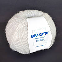 Пряжа Lana Gatto Lounge 30497 Белый (люрекс серебро)