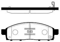 Колодки гальмівні дискові ПЕРЕДН MITSUBISHI L 200 2005 -, PAJERO SPORT 1998 -, PAJERO SPORT II 2008 - SP1361