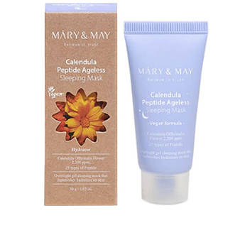 Нічна гелева маска з календулою та пептидами Mary&May Calendula Peptide Ageless Sleeping Mask 30 мл