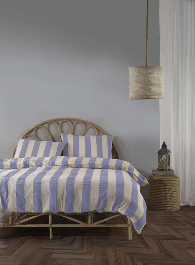 Постільна білизна Limasso Stonewashed Ligne Epaisse 200 х 220 см Mavi, фото 1
