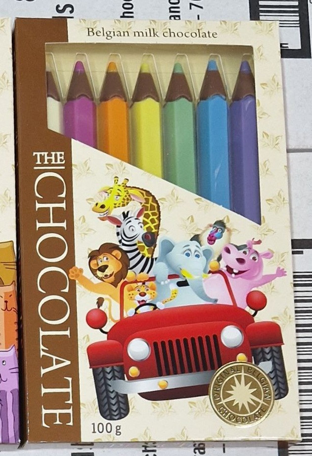 Шоколадні олівці Zoo 100 г., фото 1