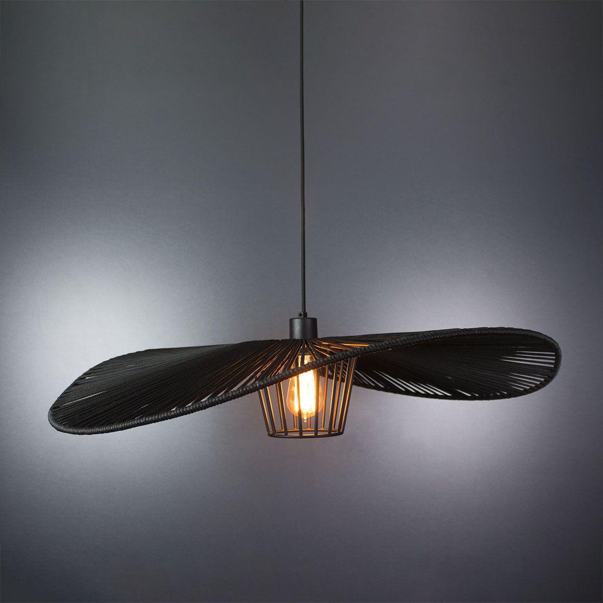 Люстра-підвіс металева чорна на 1 лампу Е27 80х120 см