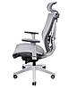 КРІСЛО КОМП'ЮТЕРНЕ З ПІДГОЛІВНИКОМ ENRANDNEPR ERGO CHAIR 2 MESH WHITE Бежеве, фото 4