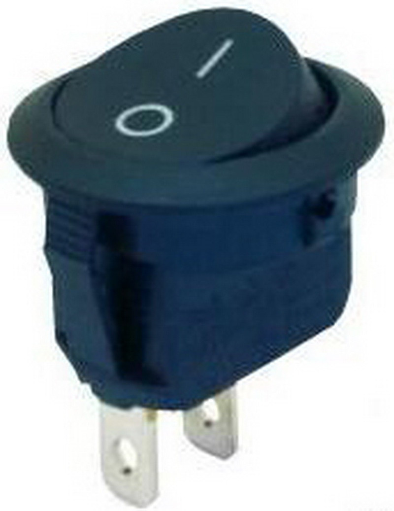 Тумблер круглий 2 положення 2 контакти d 23 mm 6A