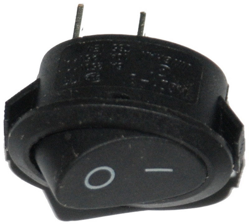 Тумблер овал 2 положення 2 контакти 17*25 mm 6A