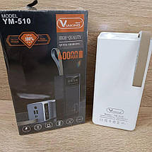 Повербанк VIAKING YM 400000 mAh Power bank Портативний Зовнішній акумулятор зі швидким заряджанням usb type з Білий, фото 6