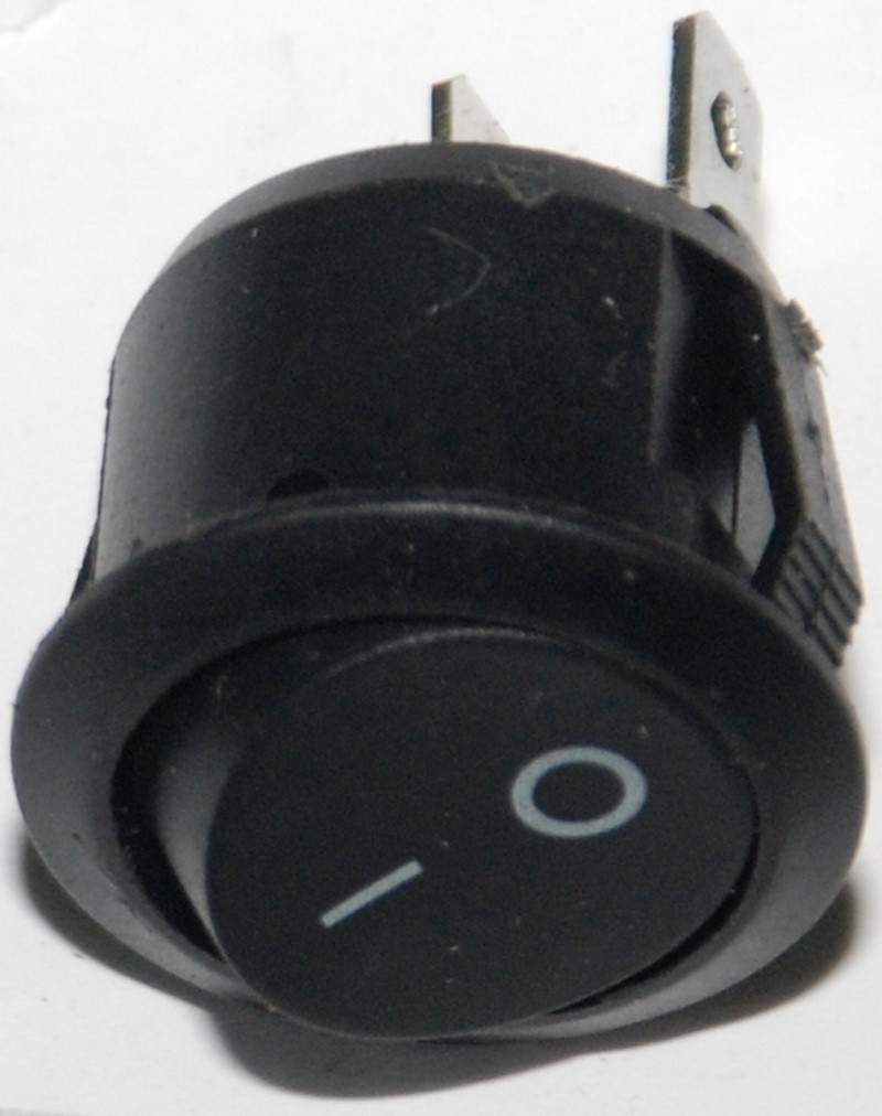 Тумблер круглий 2 положення 2 контакти d 24 mm 6A