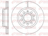 Диск гальмівний ПЕРЕДН SEAT ALTEA XL 10/06- LEON 05/05- TOLEDO 04/04-,SKODA OCTAVIA 02/04-,VW CADDY 03 6647.10