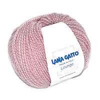 Пряжа Lana Gatto Lounge 30495 Пудрово-розовый (люрекс розовый)