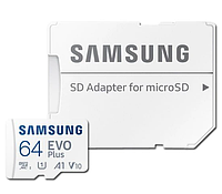 Карта памяти Samsung EVO MicroSDXC 64 Гб с адаптером