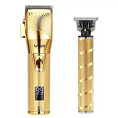 Комбо-набір для стрижки машинка та тример VGR Premium Gold, HairTrimmer Skeleton (V-280-GO+HT 7870G)
