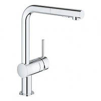 Смеситель для кухни с выдвижным изливом Grohe Minta 30274000