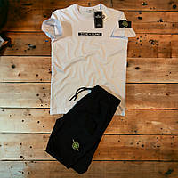FD Мужская футболка и шорты Stone Island Premium КАЧЕСТВО / стоник стоун айленд чоловіча футболка поло майка