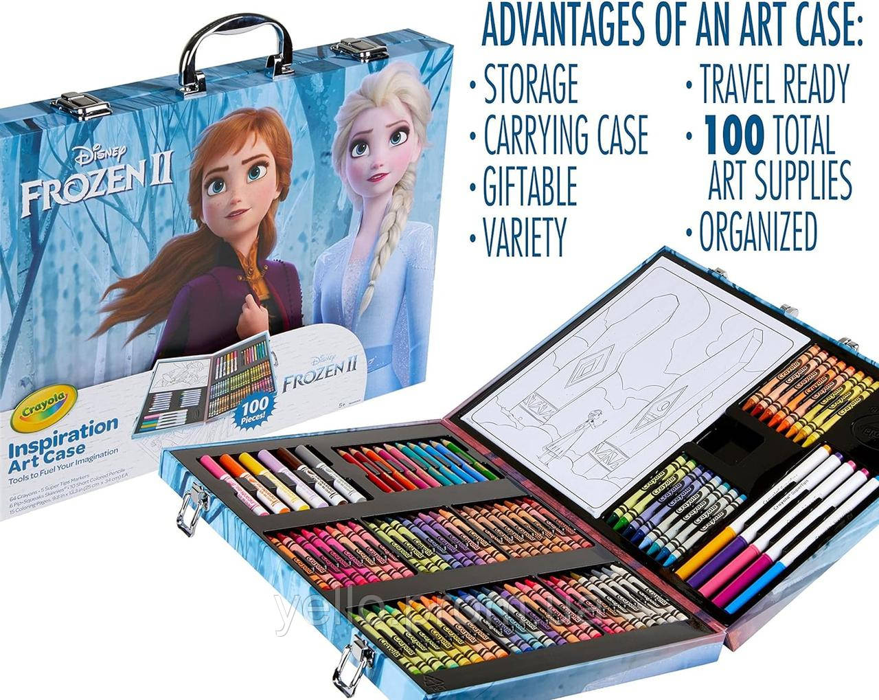 Арт кейс Crayola Frozen 2 Inspiration Art Case для творчості,100 предметів.