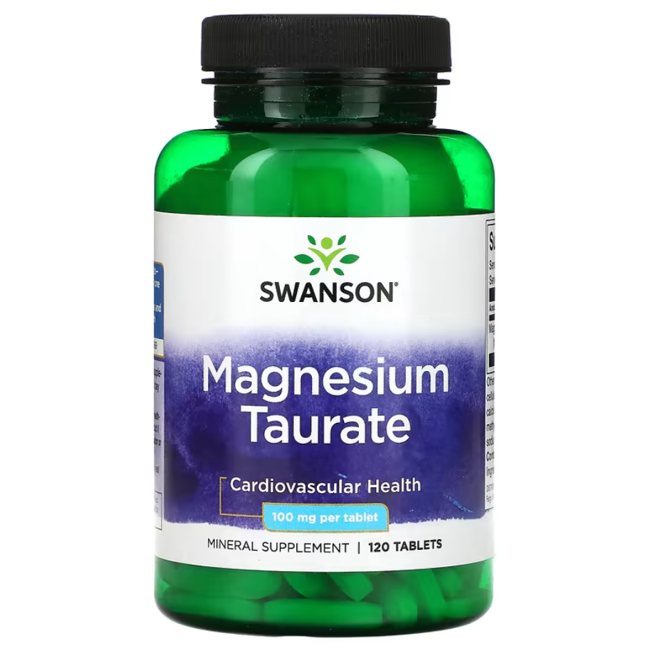 Magnesium Taurate 100 мг Swanson 120 таблеток, фото 1