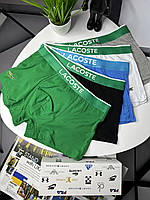 Мужские трусы Lacoste набор боксеры Лакоста 5 штук хлопок шортики брендовый комплект боксерок М