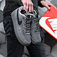 Чоловічі зимові кросівки Nike Air Force Winter (сірі) стильні теплі низькі замшеві кроси на хутрі KIT1426, фото 4