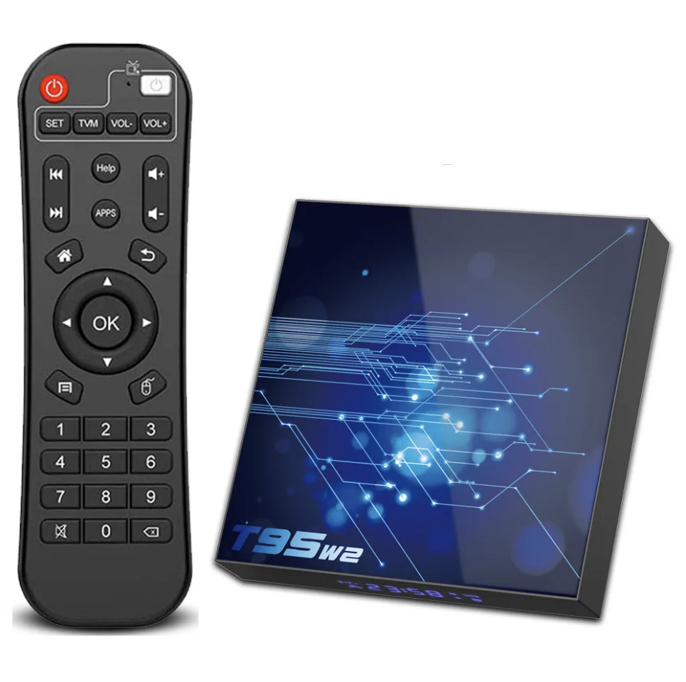 Смарт приставка T95 W2 2/16 ГБ, S905W2, Android 11 (з налаштуваннями)