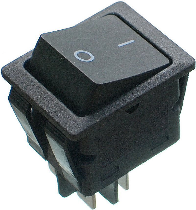 Тумблер 2 положення 4 контакти 25*32 mm h33mm 16A