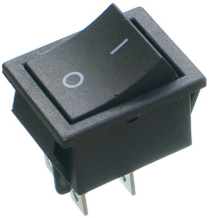 Тумблер 2 положення 4 контакти пружина 25*31 mm 16A