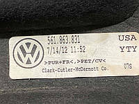 Изолятор, шумоизолятор 561863831 Volkswagen Passat B7 USA