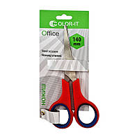 Ножницы канцелярские №5 Scissors "C" COLOR-IT 89466, 14 см Красный, Vse-detyam