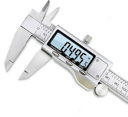 Цифровий електронний штангенциркуль металевий 150mm з дисплеєм LCD 6", фото 1