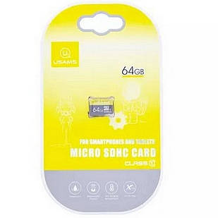 Карта пам'яті USAMS US-ZB095 Micro SDHC 64GB Class 10