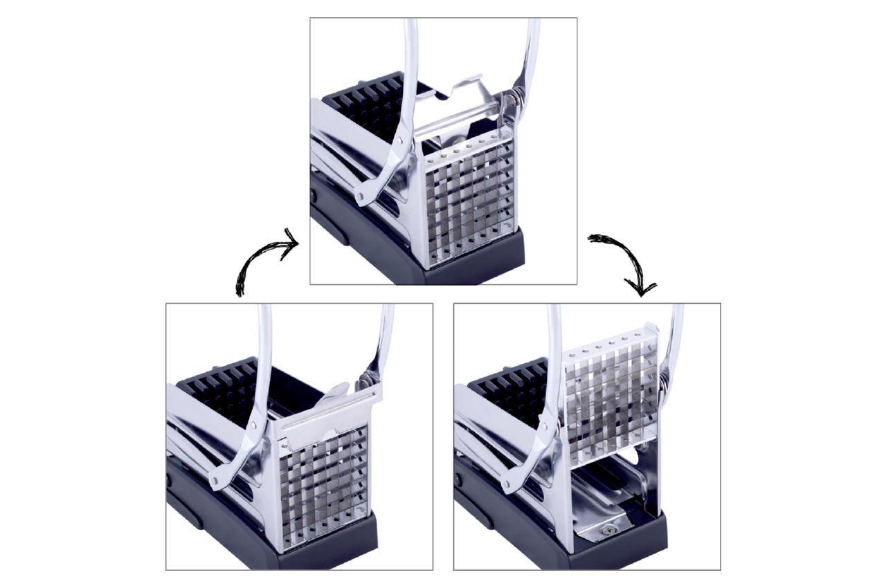 Машинка для нарезки картофеля фри Kamille - 2 лезвия 8 x 12 мм - фото 2 - id-p1973960587