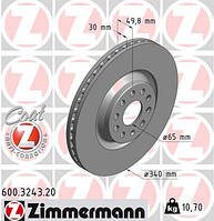 Диск гальмівний VW PASSAT 1.4-3.6 2010- 600.3243.20