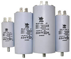 Конденсатор JYUL CBB-60M 6.3мкф - 450 VAC болт + клеми(30*57 mm)
