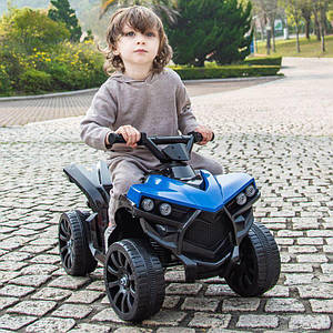 Дитячий електроквадроцикл на акумуляторі Bambi Racer M 5054 для дітей 2-5 років синій