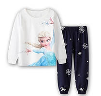 Дитяча піжама з Ельзою Frozen крижане серце для дівчинки р. 100,110,120,130