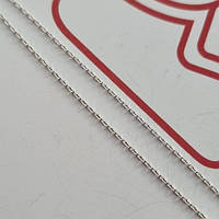 Серебряная цепочка анкерного плетения тонкая 40 см