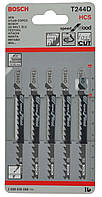 Пилка Bosch T244D 5шт по дереву 2608630058