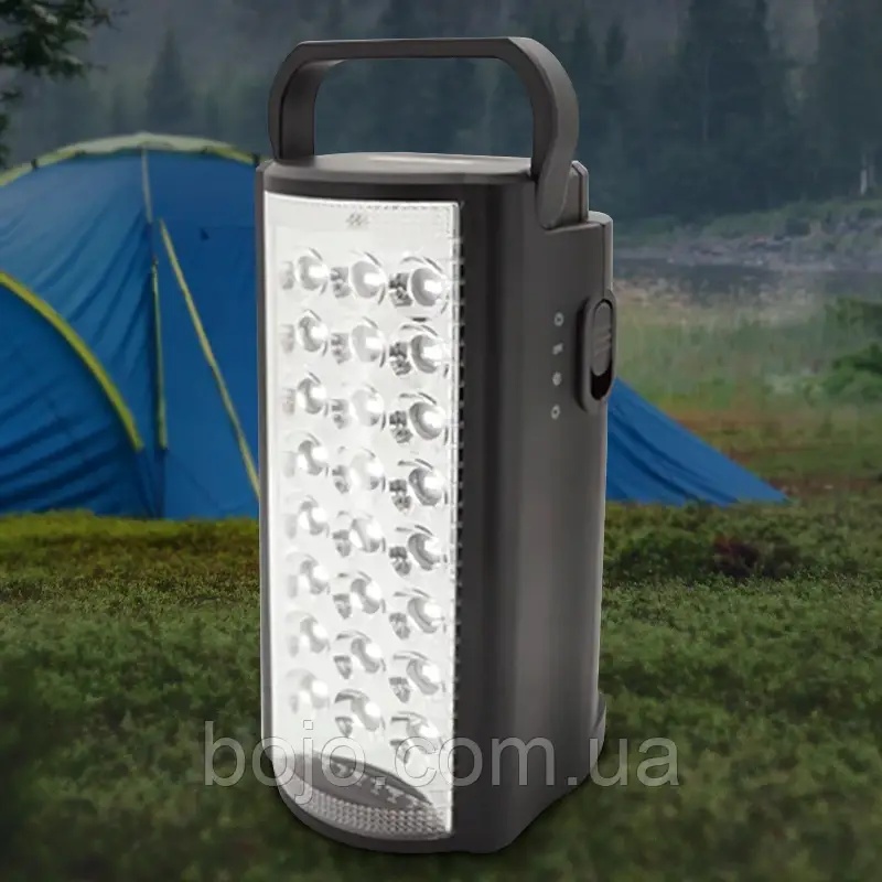 Акумуляторний LED ліхтар з функцією Power Bank 24 діода Solapada (Almina) 4024 (чорний)