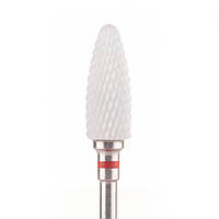Фреза керамическая Nail Drill для снятия гель-лака (Кукуруза) - 640 701 Flame S(F) (красная насечка)
