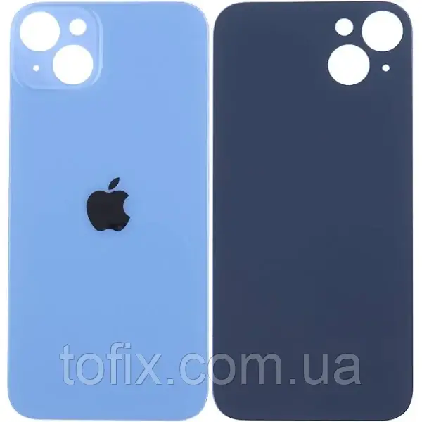 Задня панель корпусу (кришка акумулятора) iPhone 14 Plus (великий отвір) оригінал, Синій