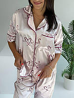 Женская стильная и удобная пижама из шелка