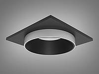 Точечный врезной светильник Diasha серия "Аluminium" черный+белый QXL-1747-S-BK+WH