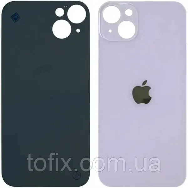 Задня панель корпусу (кришка акумулятора) iPhone 14 Plus (великий отвір) оригінал, Фіолетовий