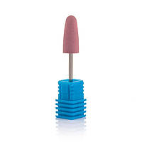 Фреза силиконовая Nail Drill для шлифовки и полировки ногтей "Пуля длинная" - 824P (розовая)