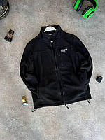 Чоловіча флісова кофта на змійці M1669 чорна