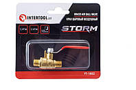 Кран шаровый воздушный Intertool - 1/4"Н x 1/4"Н