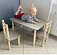 Комплект дитячий столик з шухлядою 50х70 та два стільця, фото 3