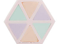 Набір спонжиків Omkara латексні для макіяжу 6 трикутників