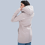 Слінгокуртка  куртка для вагітних Softshell 4в1 NEW Бежева, фото 3