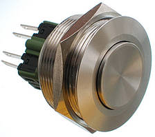 Кнопка антивандальная d34mm різьблення 30mm h33mm 4 контакти