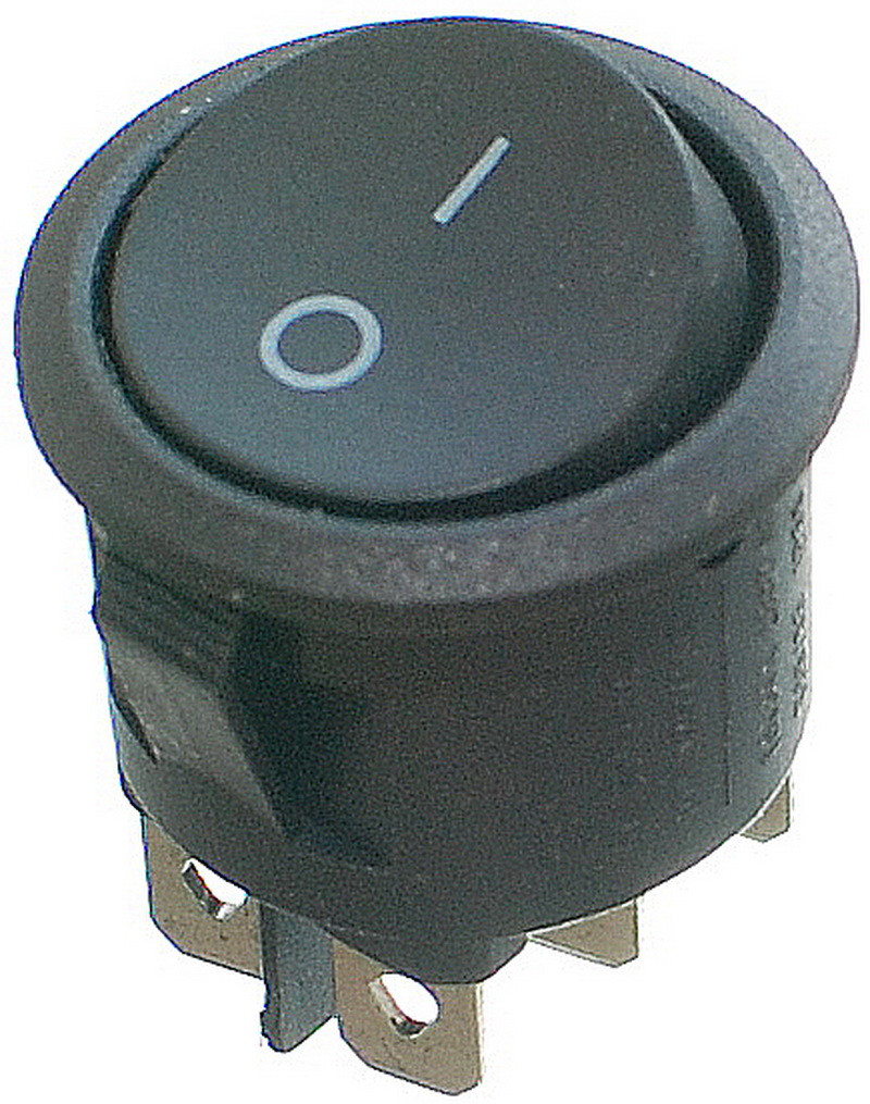 Тумблер круглий 2 положення 6 контактів d 25 mm 6A